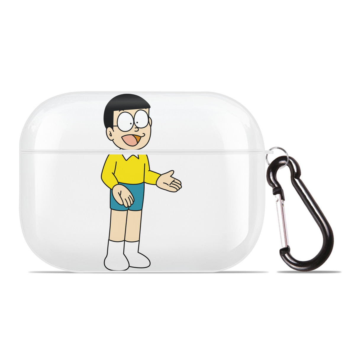 （画像用） ドラえもん 野比 のび太 Doraemon Nobita Nobi 【AirPods Pro用】ハードシェル保護ケース 耐衝撃・防指紋・カラビナ付き商品仕様