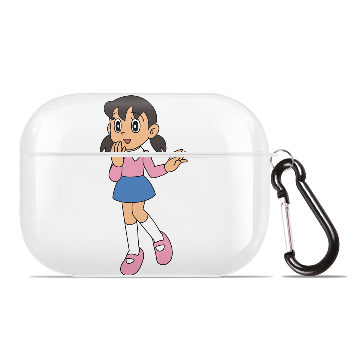 （画像用） ドラえもん みなもと しずか Doraemon Shizuka Minamoto 【AirPods Pro用】ハードシェル保護ケース 耐衝撃・防指紋・カラビナ付き商品仕様