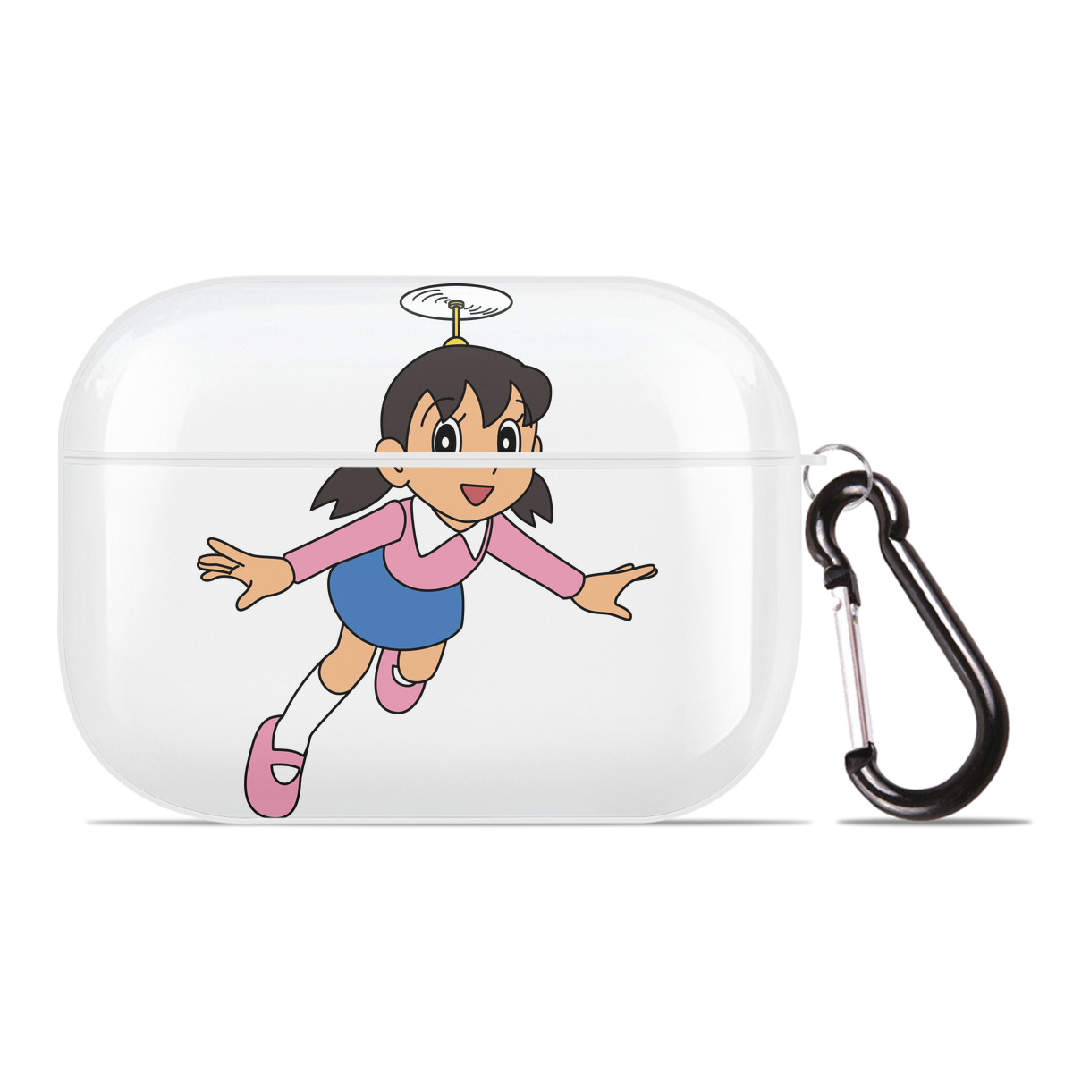 （画像用） ドラえもん みなもと しずか Doraemon Shizuka Minamoto 【AirPods Pro用】ハードシェル保護ケース 耐衝撃・防指紋・カラビナ付き商品仕様