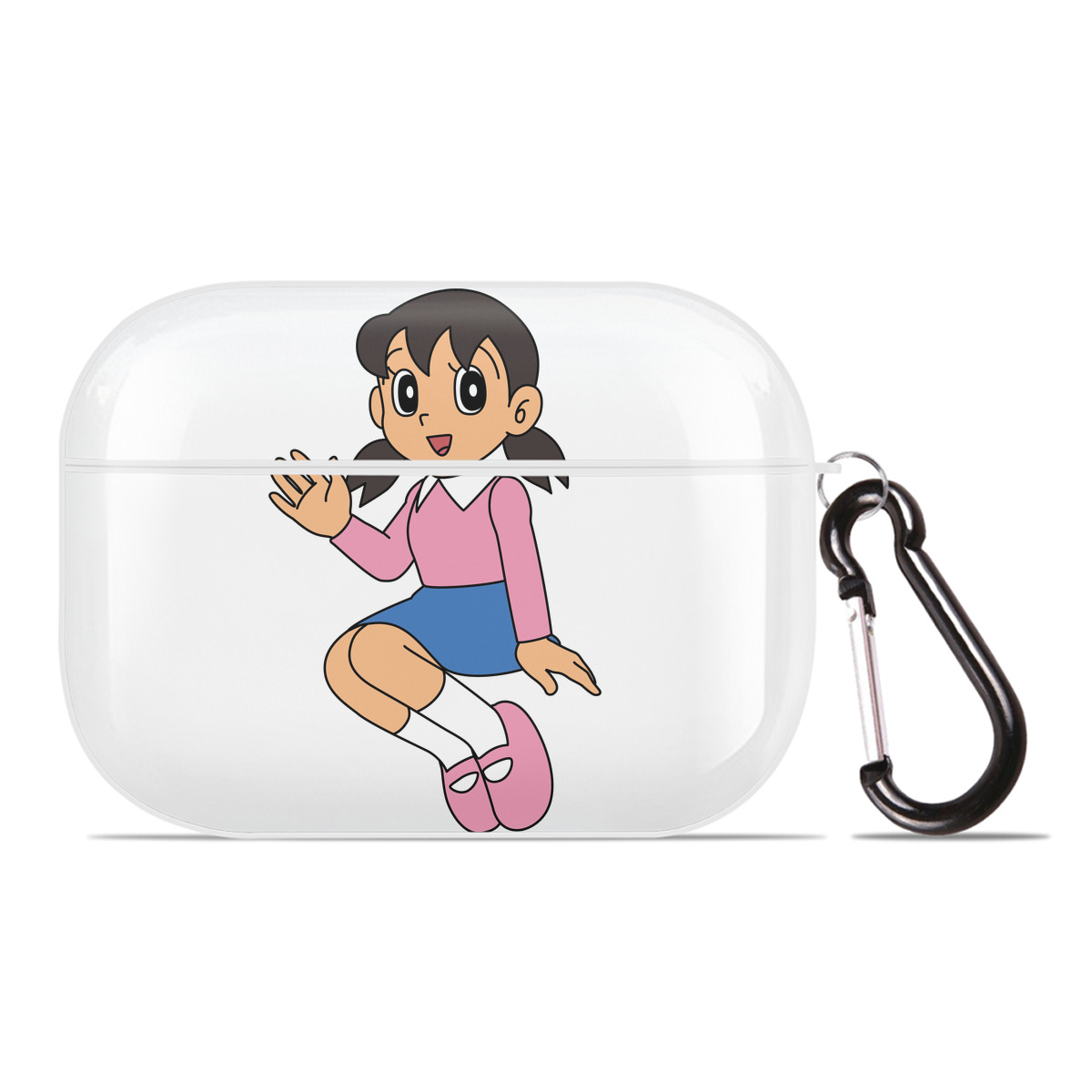 （画像用） ドラえもん みなもと しずか Doraemon Shizuka Minamoto 【AirPods Pro用】ハードシェル保護ケース 耐衝撃・防指紋・カラビナ付き商品仕様