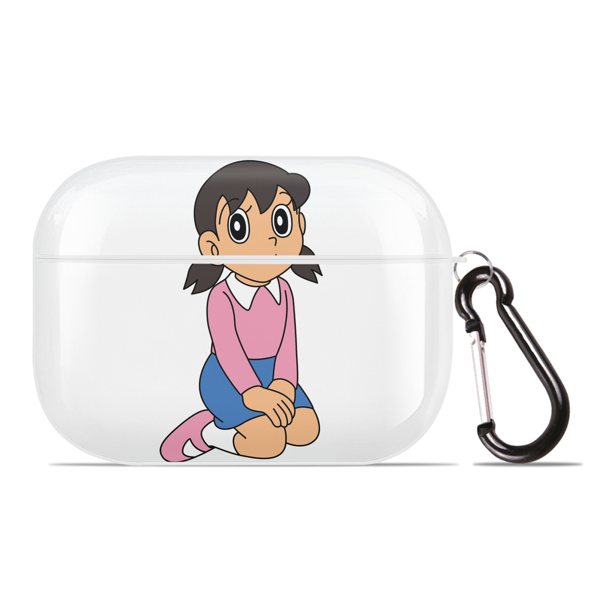 （画像用） ドラえもん みなもと しずか Doraemon Shizuka Minamoto 【AirPods Pro用】ハードシェル保護ケース 耐衝撃・防指紋・カラビナ付き商品仕様