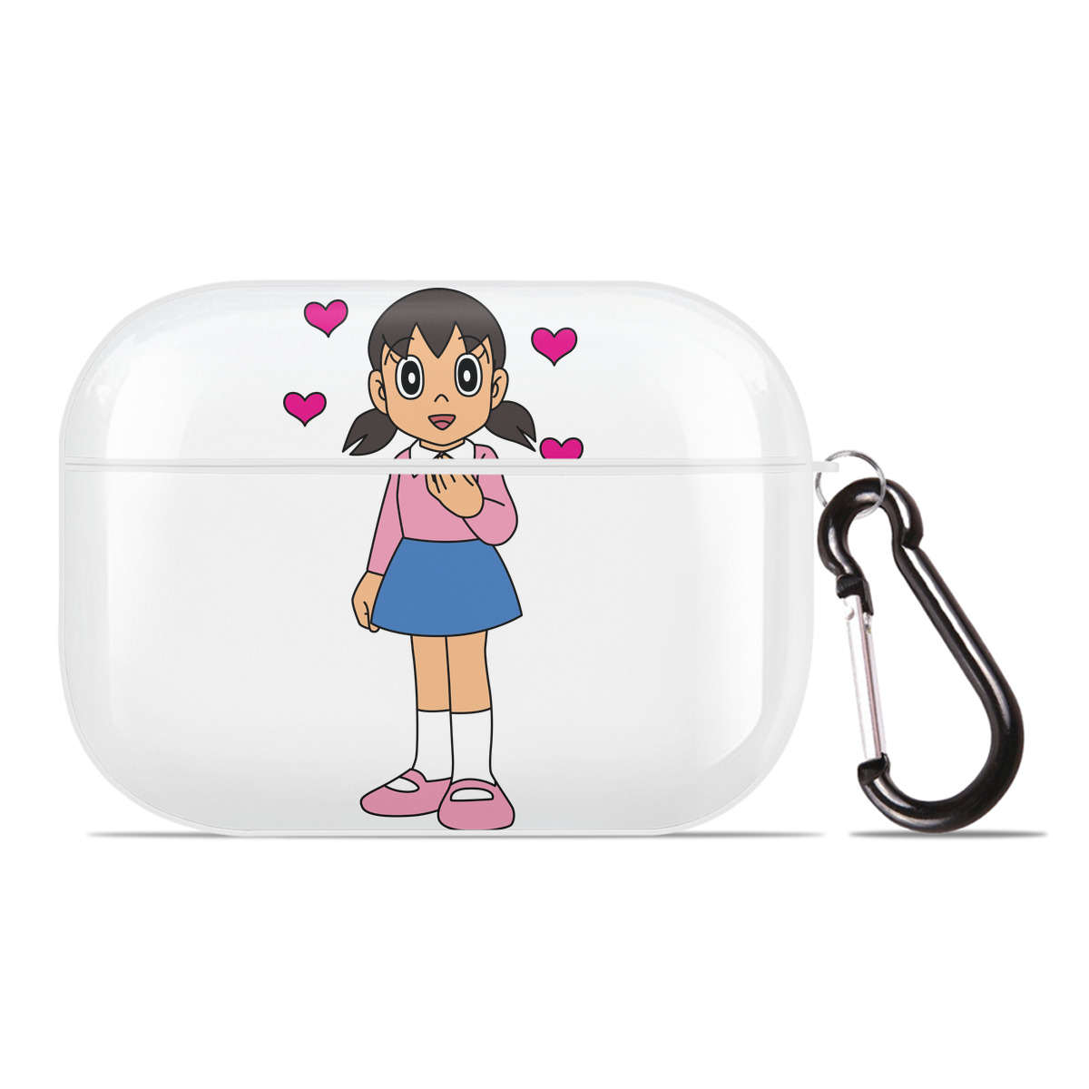 （画像用） ドラえもん みなもと しずか Doraemon Shizuka Minamoto 【AirPods Pro用】ハードシェル保護ケース 耐衝撃・防指紋・カラビナ付き商品仕様