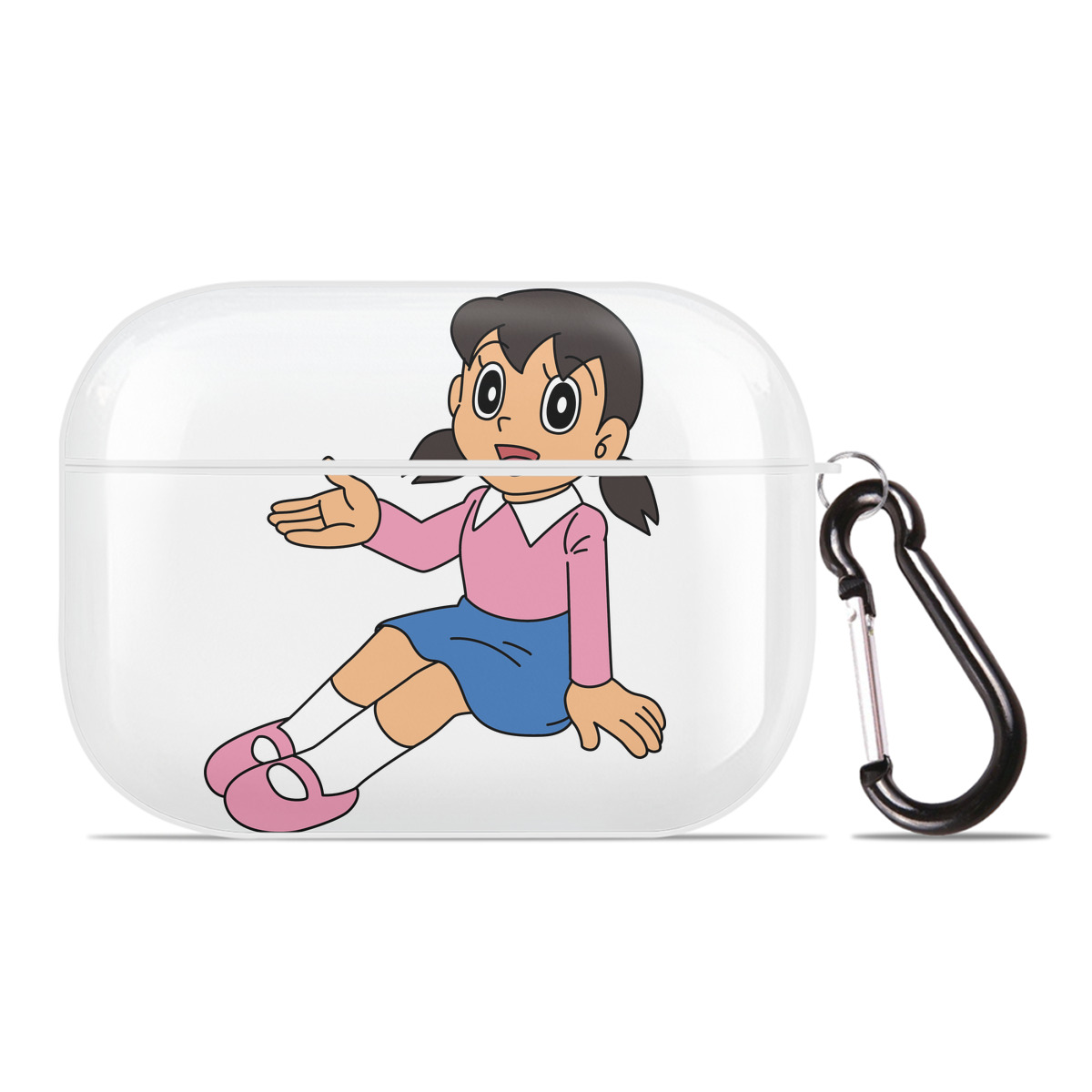 （画像用） ドラえもん みなもと しずか Doraemon Shizuka Minamoto 【AirPods Pro用】ハードシェル保護ケース 耐衝撃・防指紋・カラビナ付き商品仕様