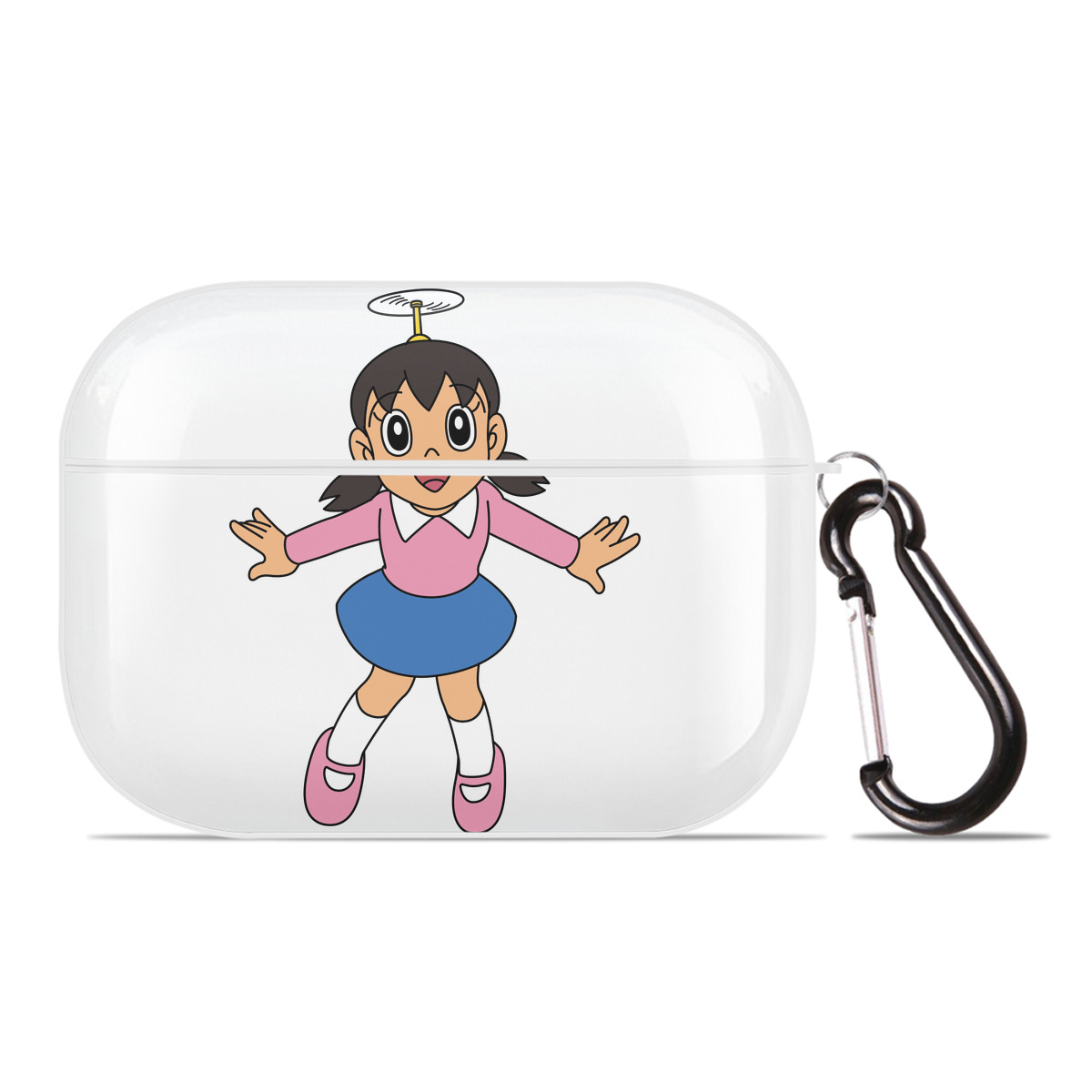 （画像用） ドラえもん みなもと しずか Doraemon Shizuka Minamoto 【AirPods Pro用】ハードシェル保護ケース 耐衝撃・防指紋・カラビナ付き商品仕様