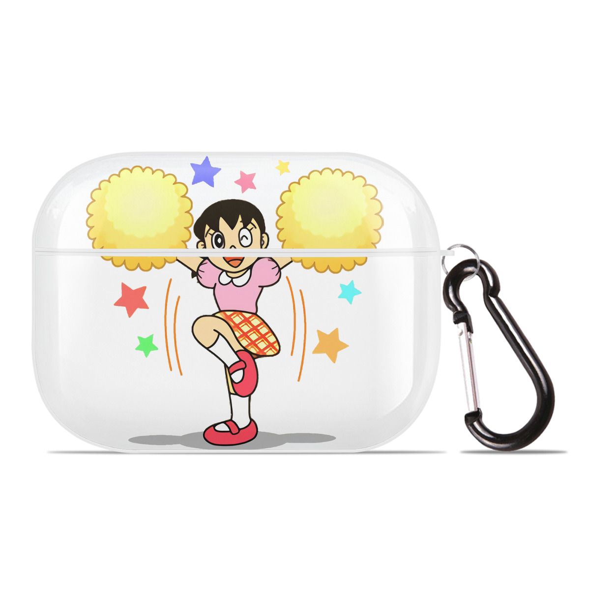 （画像用） ドラえもん みなもと しずか Doraemon Shizuka Minamoto 【AirPods Pro用】ハードシェル保護ケース 耐衝撃・防指紋・カラビナ付き商品仕様