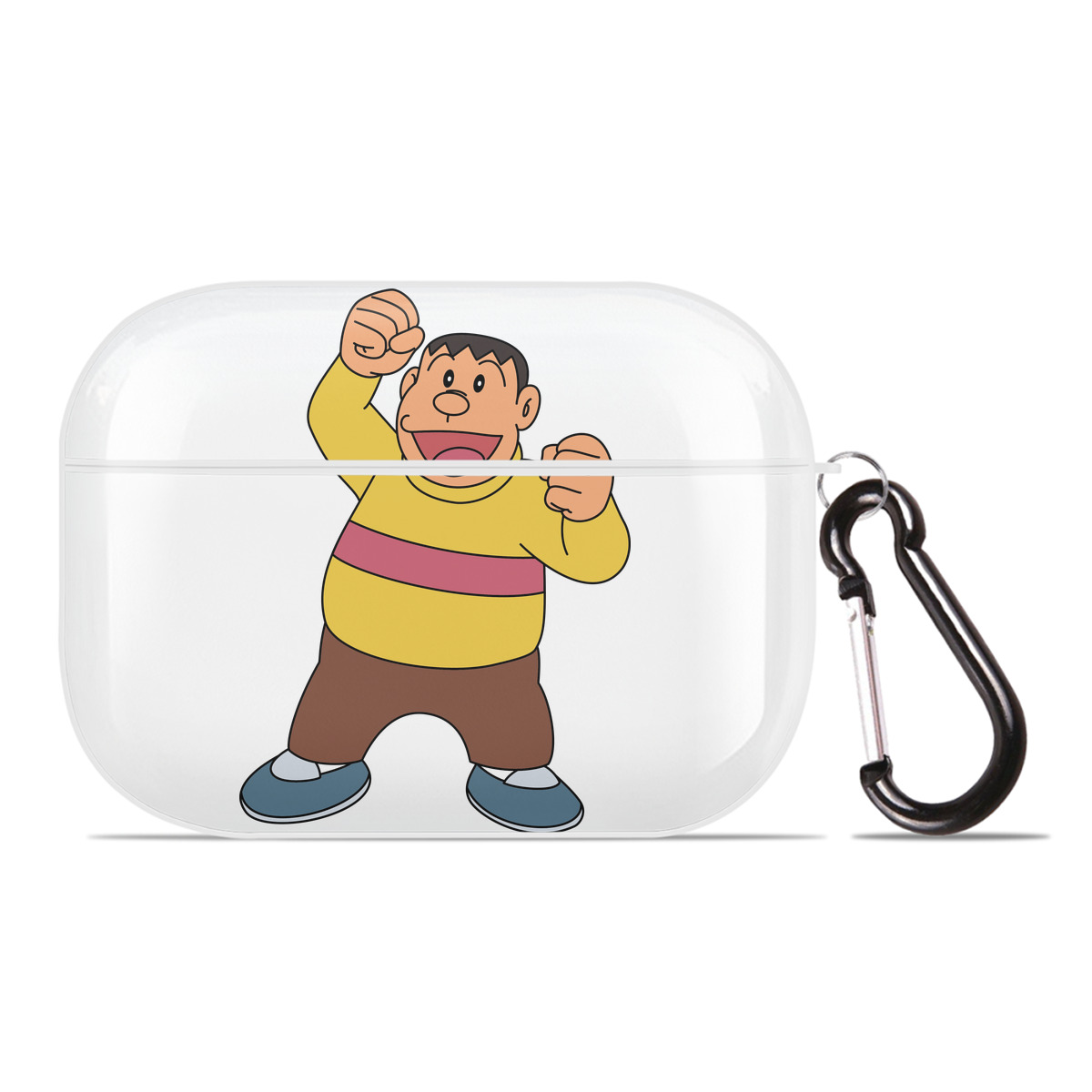 （画像用） ドラえもん 剛田武 Doraemon Gouta Takeshi 【AirPods Pro用】ハードシェル保護ケース 耐衝撃・防指紋・カラビナ付き商品仕様