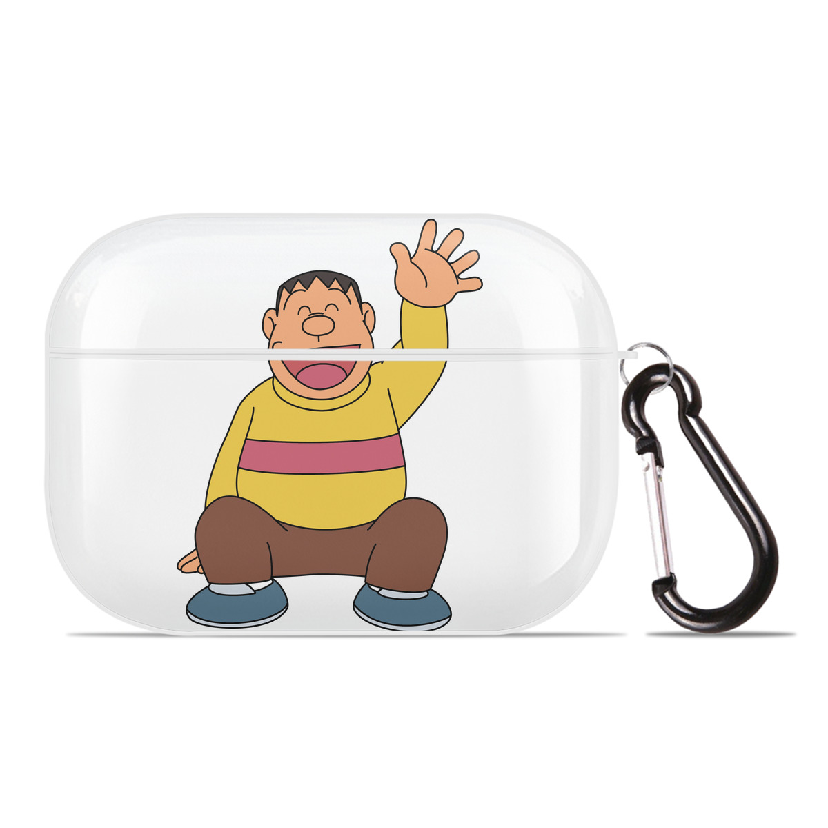 （画像用） ドラえもん 剛田武 Doraemon Gouta Takeshi 【AirPods Pro用】ハードシェル保護ケース 耐衝撃・防指紋・カラビナ付き商品仕様
