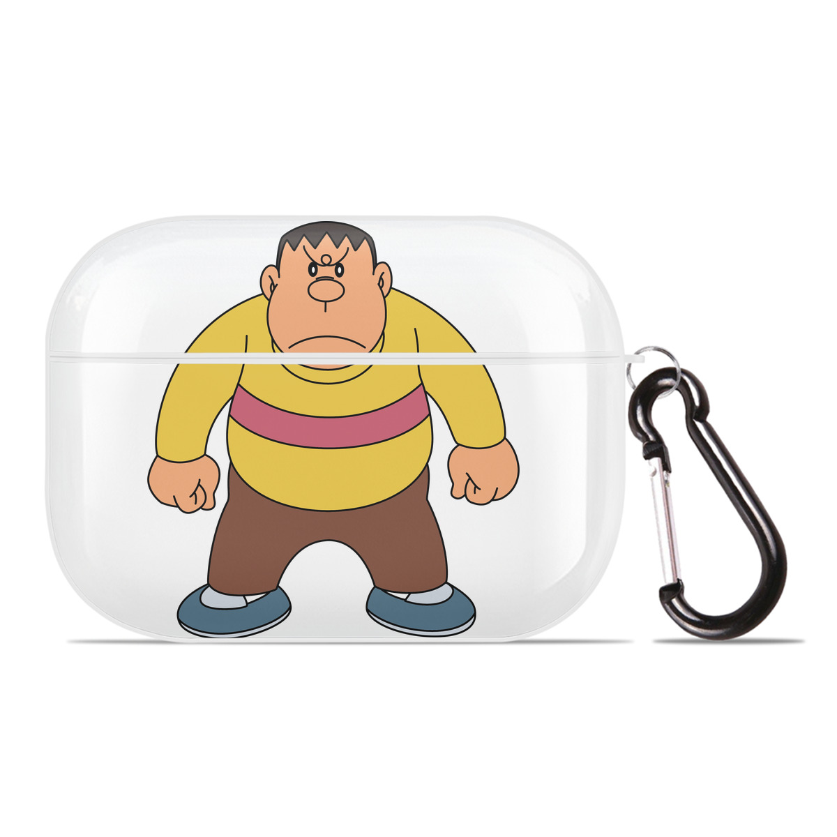 （画像用） ドラえもん 剛田武 Doraemon Gouta Takeshi 【AirPods Pro用】ハードシェル保護ケース 耐衝撃・防指紋・カラビナ付き商品仕様