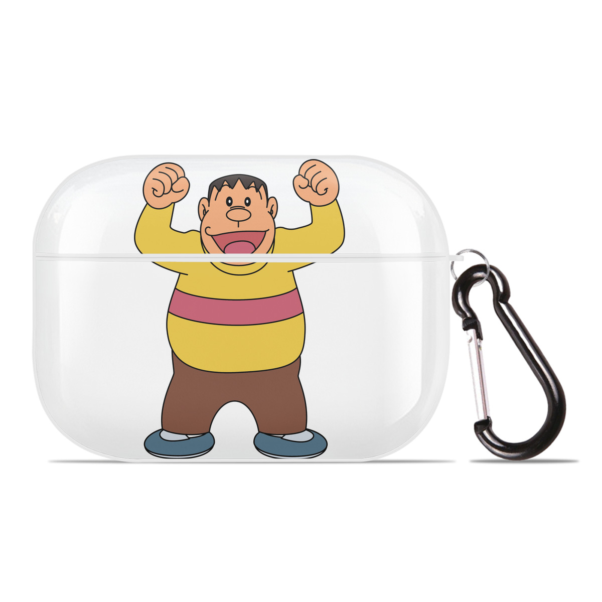 （画像用） ドラえもん 剛田武 Doraemon Gouta Takeshi 【AirPods Pro用】ハードシェル保護ケース 耐衝撃・防指紋・カラビナ付き商品仕様