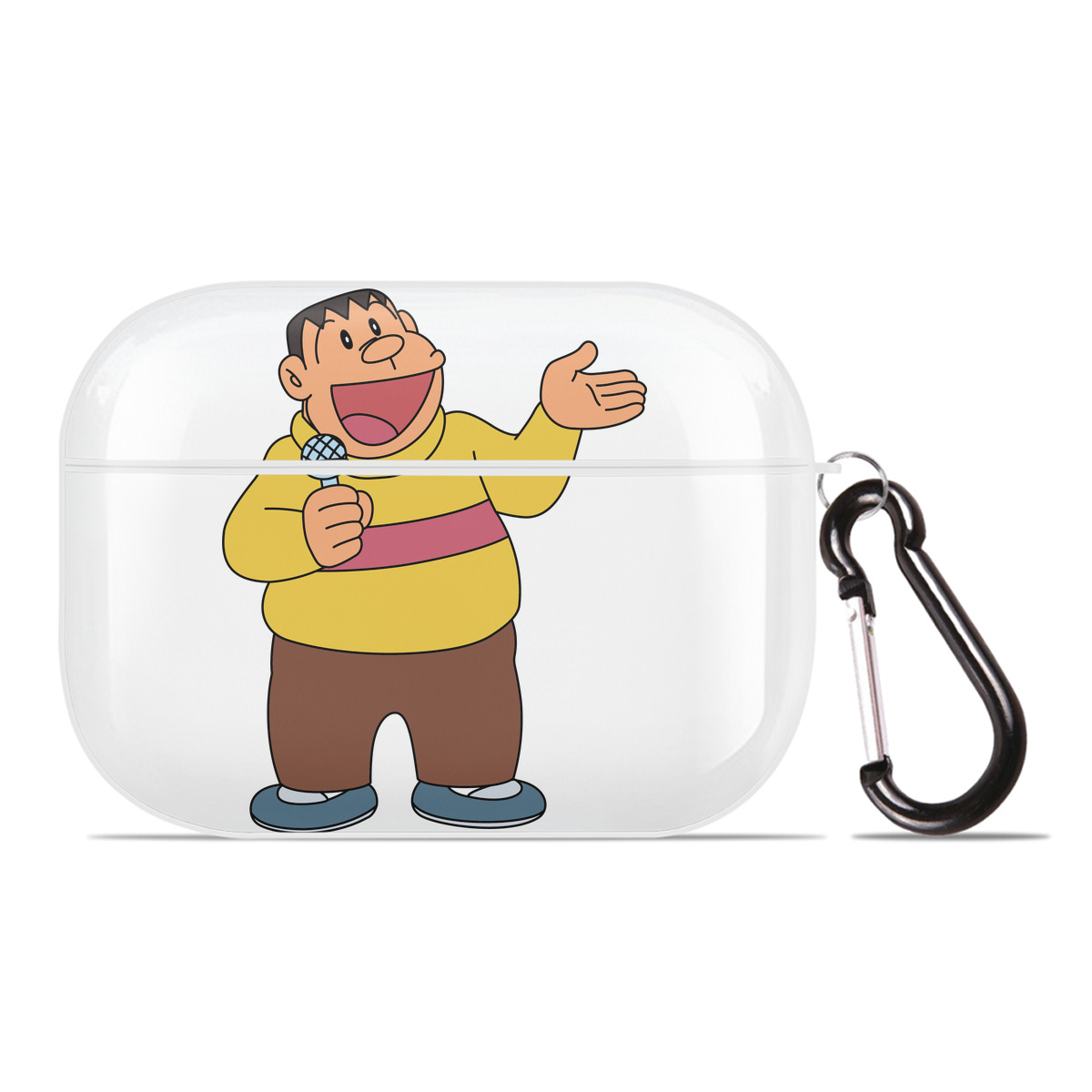 （画像用） ドラえもん 剛田武 Doraemon Gouta Takeshi 【AirPods Pro用】ハードシェル保護ケース 耐衝撃・防指紋・カラビナ付き商品仕様
