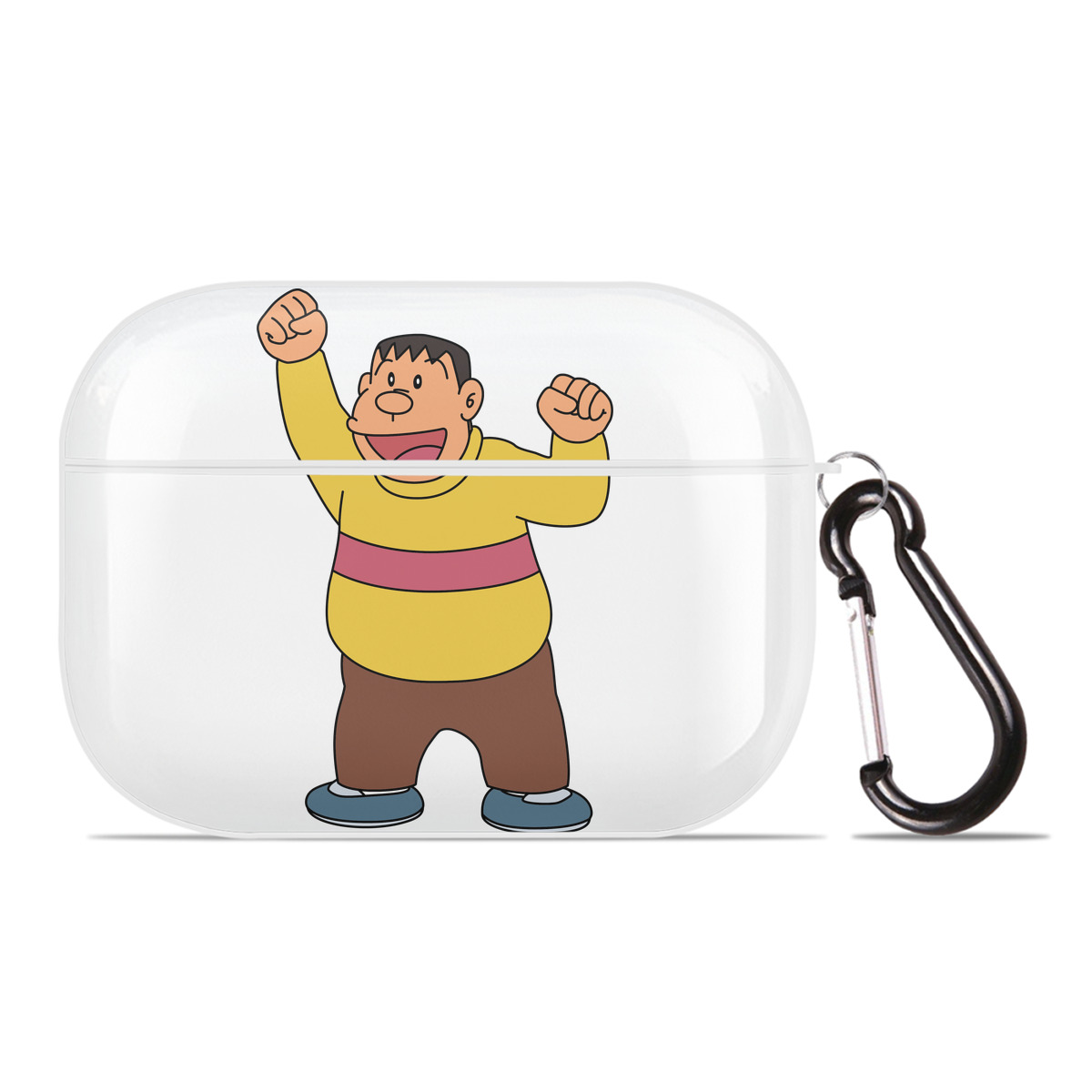 （画像用） ドラえもん 剛田武 Doraemon Gouta Takeshi 【AirPods Pro用】ハードシェル保護ケース 耐衝撃・防指紋・カラビナ付き商品仕様