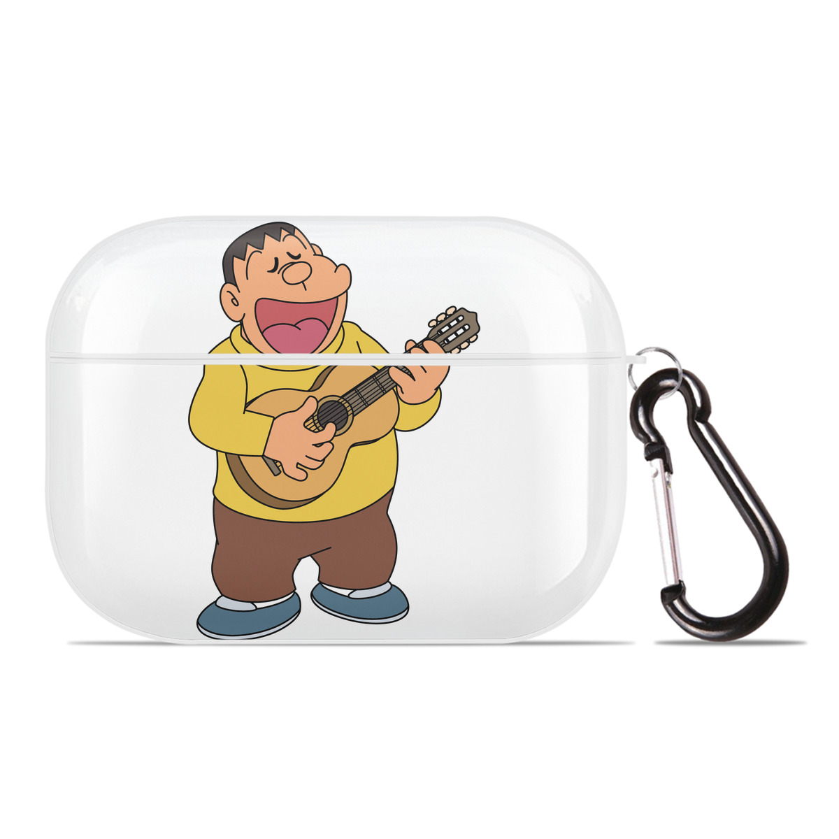 （画像用） ドラえもん 剛田武 Doraemon Gouta Takeshi 【AirPods Pro用】ハードシェル保護ケース 耐衝撃・防指紋・カラビナ付き商品仕様