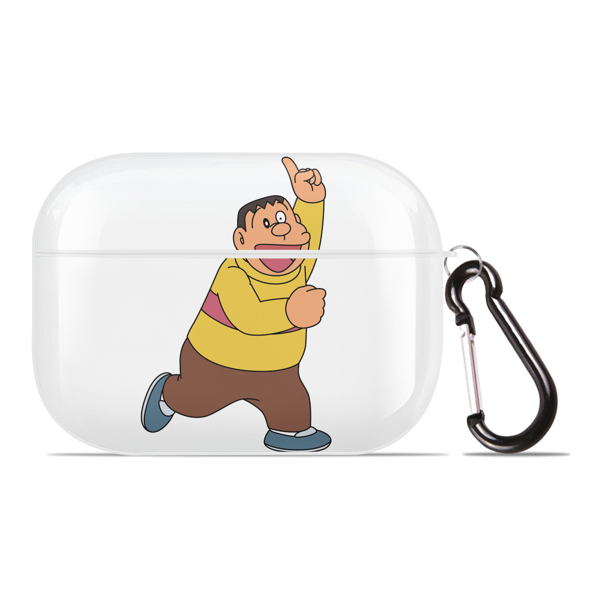 （画像用） ドラえもん 剛田武 Doraemon Gouta Takeshi 【AirPods Pro用】ハードシェル保護ケース 耐衝撃・防指紋・カラビナ付き商品仕様