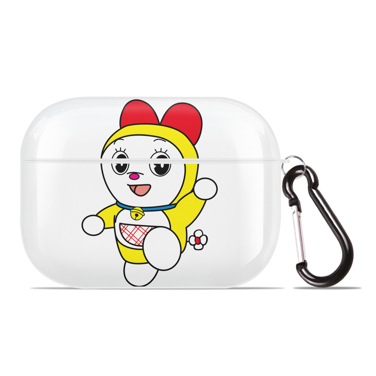 （画像用） ドラえもん ドラミ Doraemon Dorami 【AirPods Pro用】ハードシェル保護ケース 耐衝撃・防指紋・カラビナ付き商品仕様