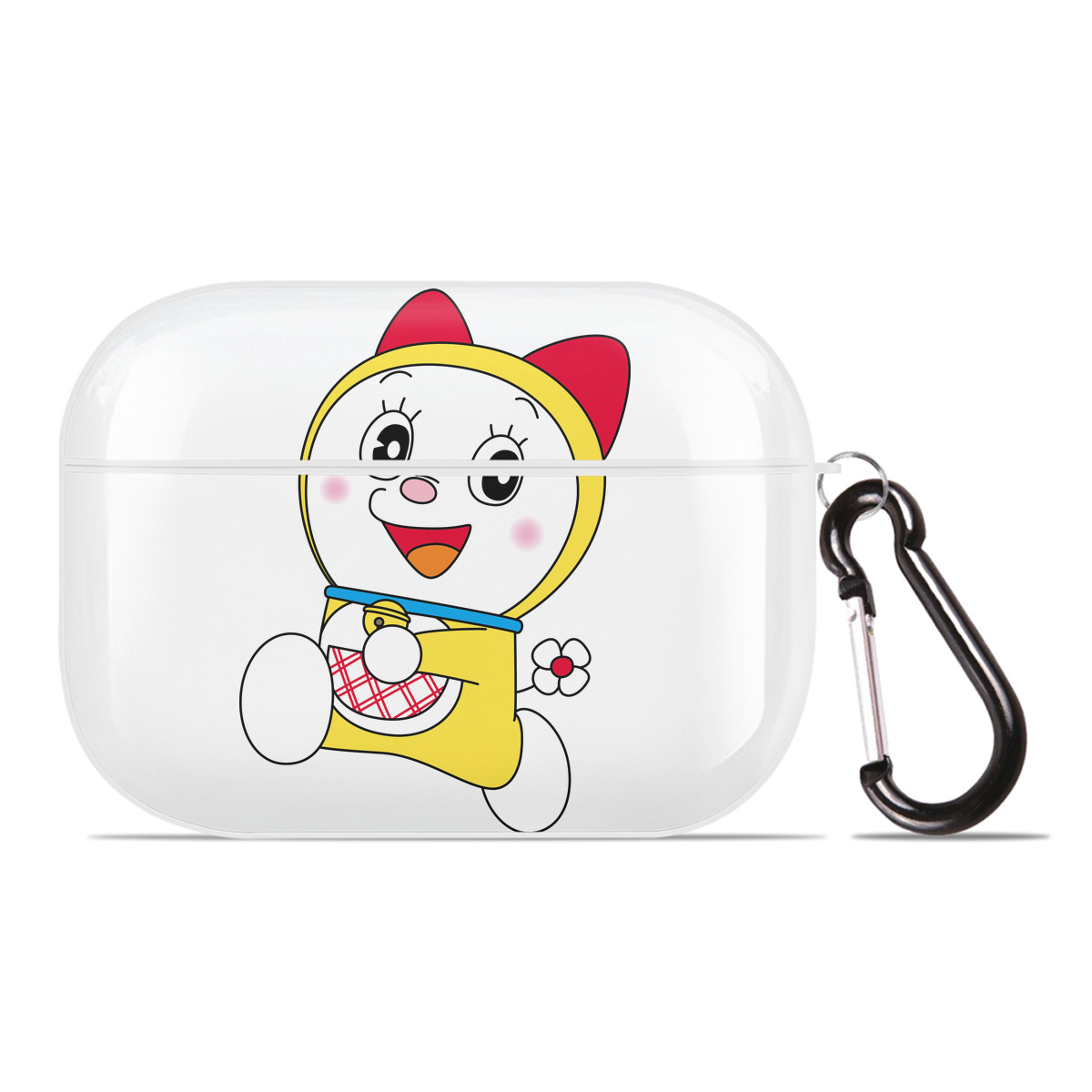 （画像用） ドラえもん ドラミ Doraemon Dorami 【AirPods Pro用】ハードシェル保護ケース 耐衝撃・防指紋・カラビナ付き商品仕様