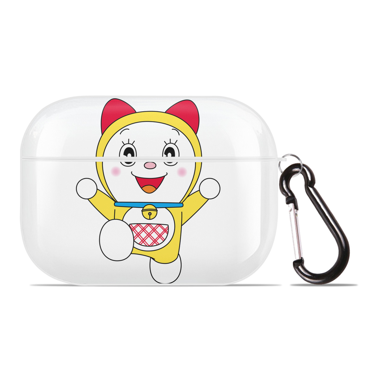 （画像用） ドラえもん ドラミ Doraemon Dorami 【AirPods Pro用】ハードシェル保護ケース 耐衝撃・防指紋・カラビナ付き商品仕様