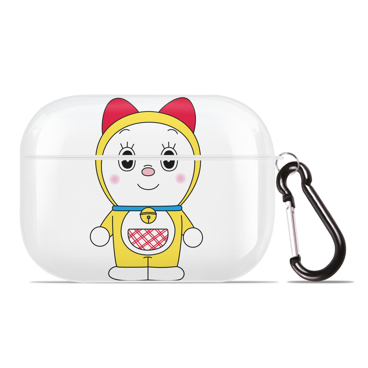 （画像用） ドラえもん ドラミ Doraemon Dorami 【AirPods Pro用】ハードシェル保護ケース 耐衝撃・防指紋・カラビナ付き商品仕様