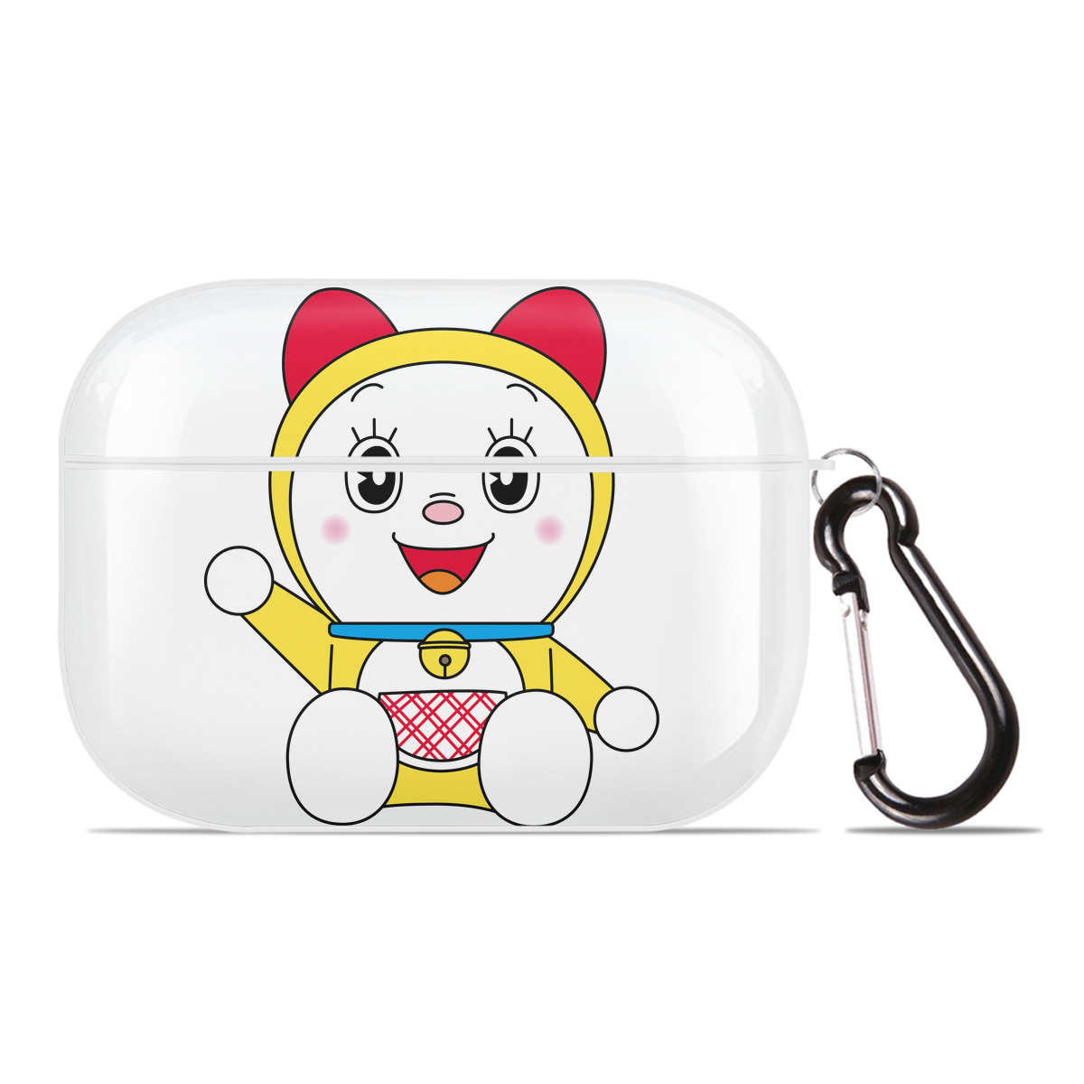 （画像用） ドラえもん ドラミ Doraemon Dorami 【AirPods Pro用】ハードシェル保護ケース 耐衝撃・防指紋・カラビナ付き商品仕様