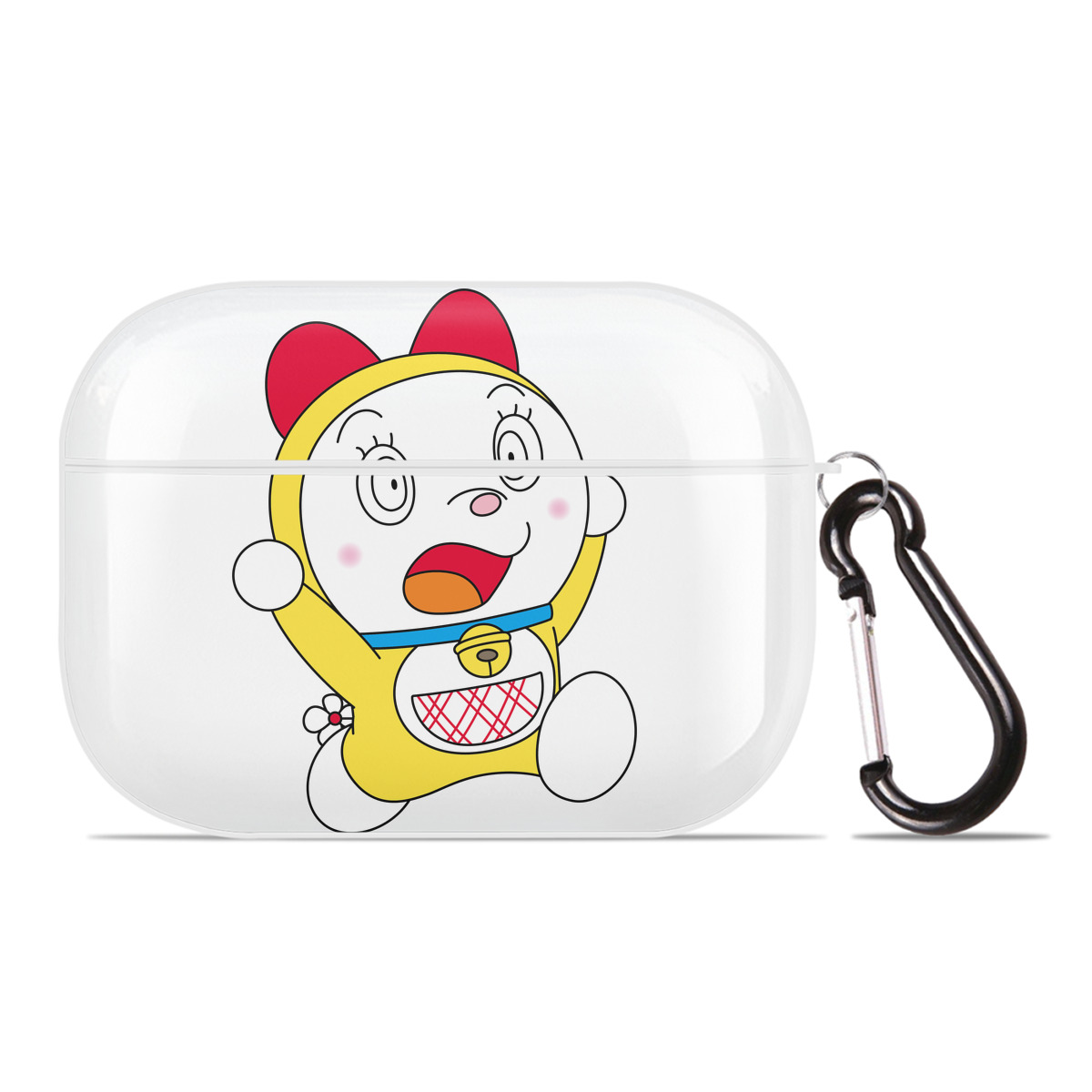 （画像用） ドラえもん ドラミ Doraemon Dorami 【AirPods Pro用】ハードシェル保護ケース 耐衝撃・防指紋・カラビナ付き商品仕様