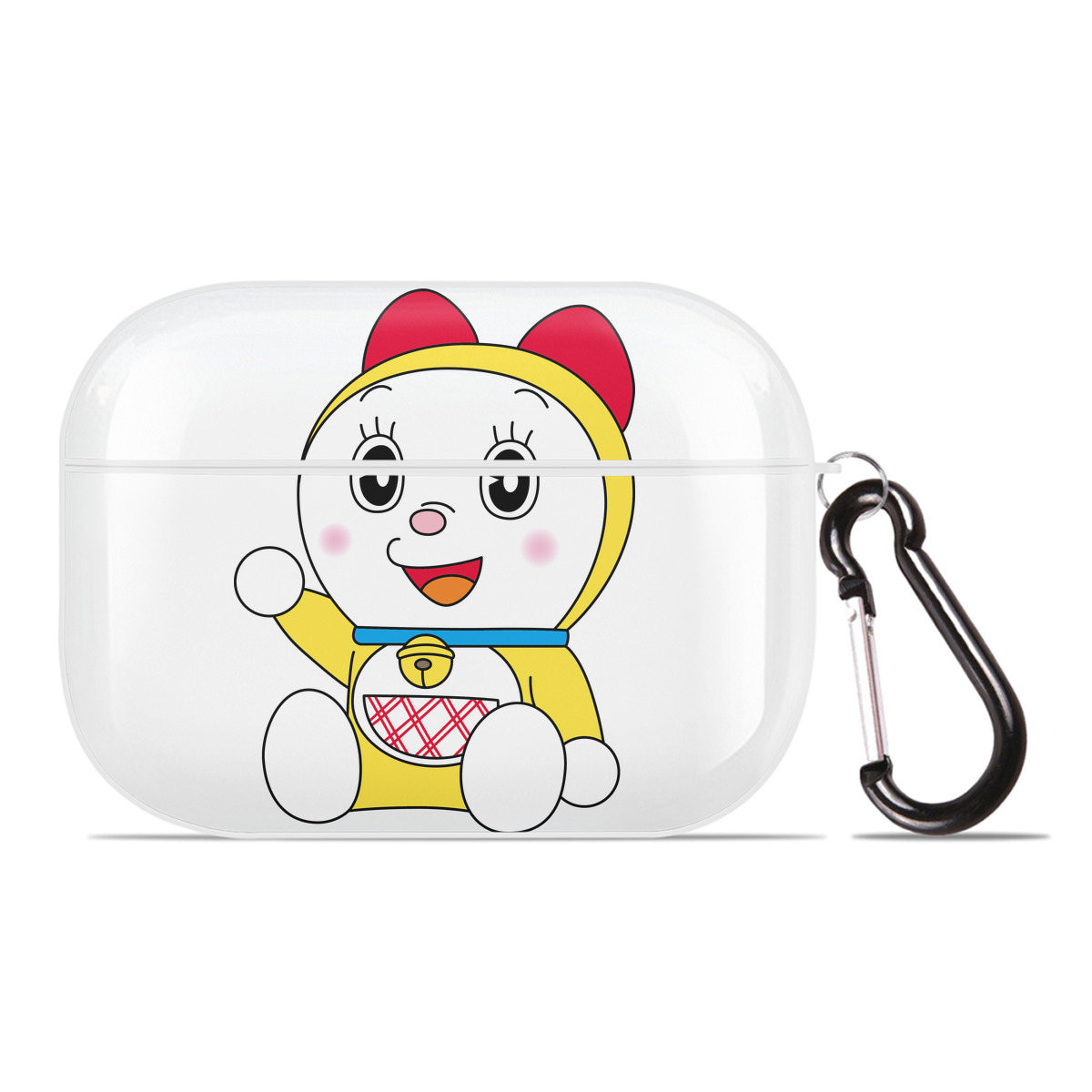 （画像用） ドラえもん ドラミ Doraemon Dorami 【AirPods Pro用】ハードシェル保護ケース 耐衝撃・防指紋・カラビナ付き商品仕様