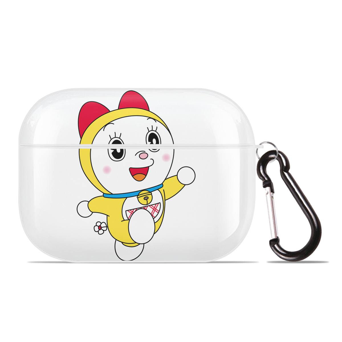 （画像用） ドラえもん ドラミ Doraemon Dorami 【AirPods Pro用】ハードシェル保護ケース 耐衝撃・防指紋・カラビナ付き商品仕様