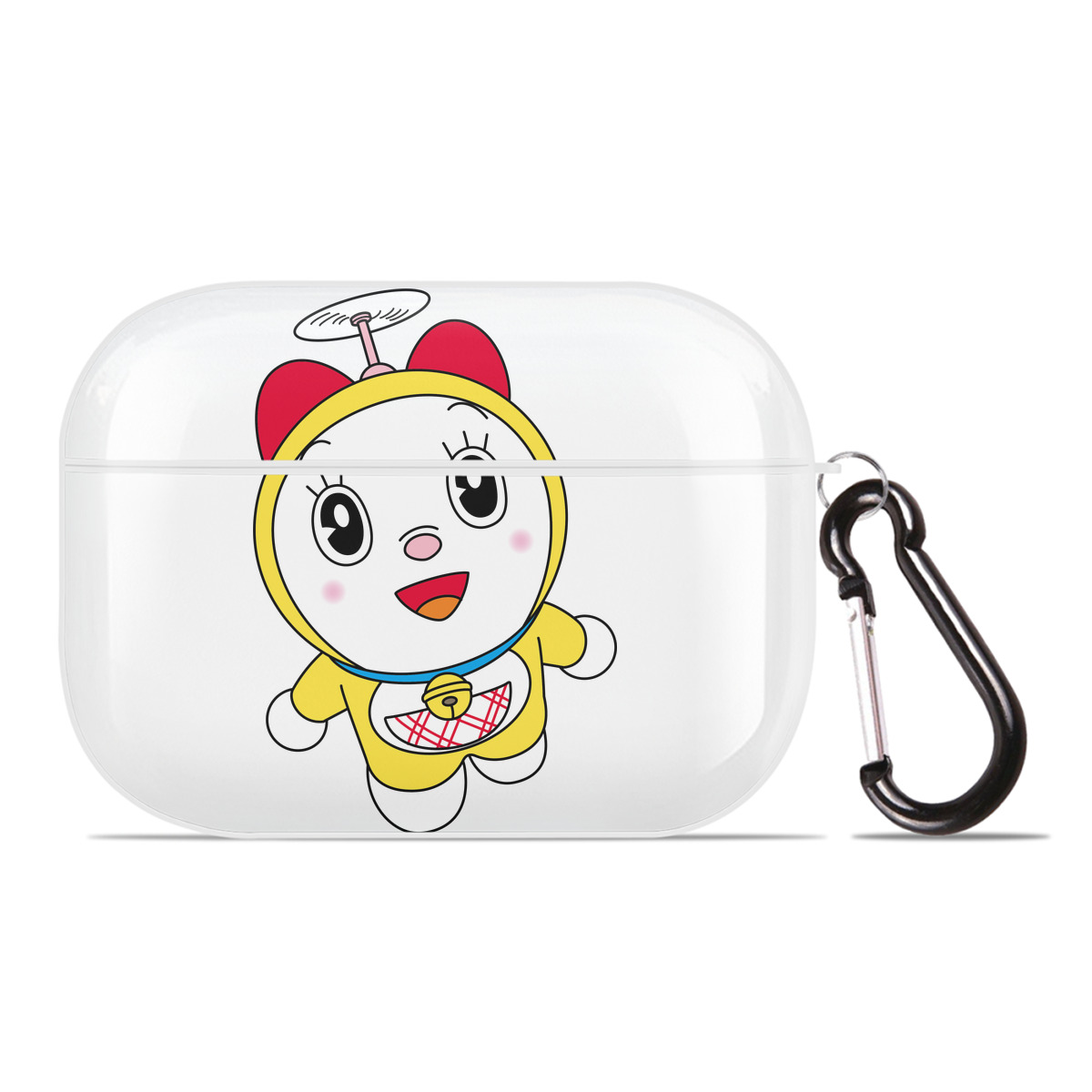 （画像用） ドラえもん ドラミ Doraemon Dorami 【AirPods Pro用】ハードシェル保護ケース 耐衝撃・防指紋・カラビナ付き商品仕様