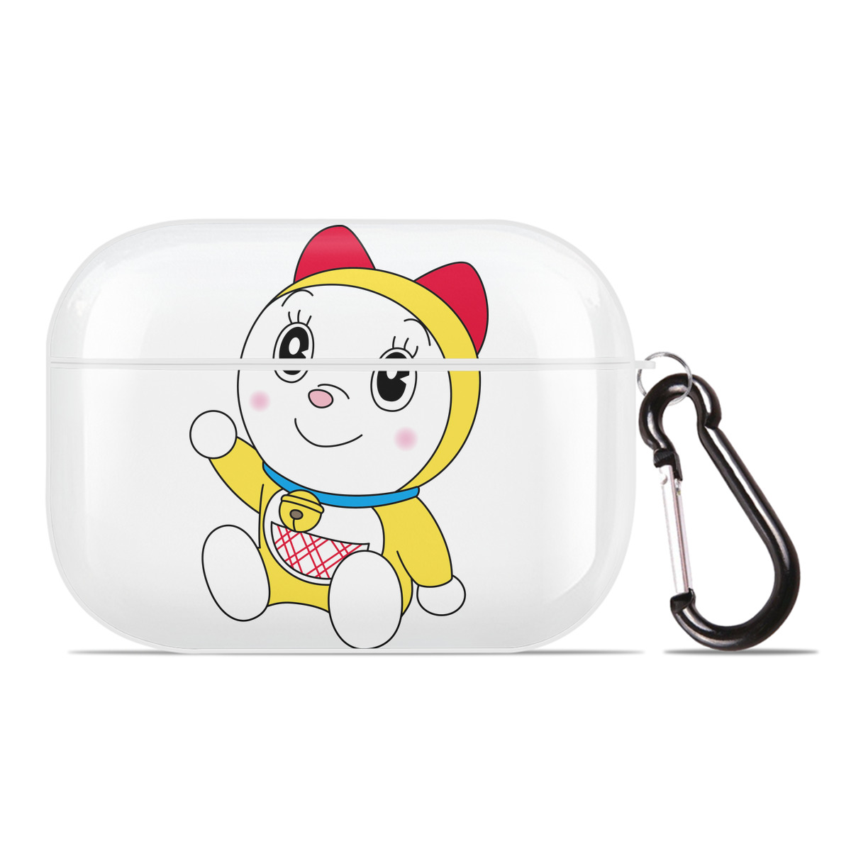 （画像用） ドラえもん ドラミ Doraemon Dorami 【AirPods Pro用】ハードシェル保護ケース 耐衝撃・防指紋・カラビナ付き商品仕様