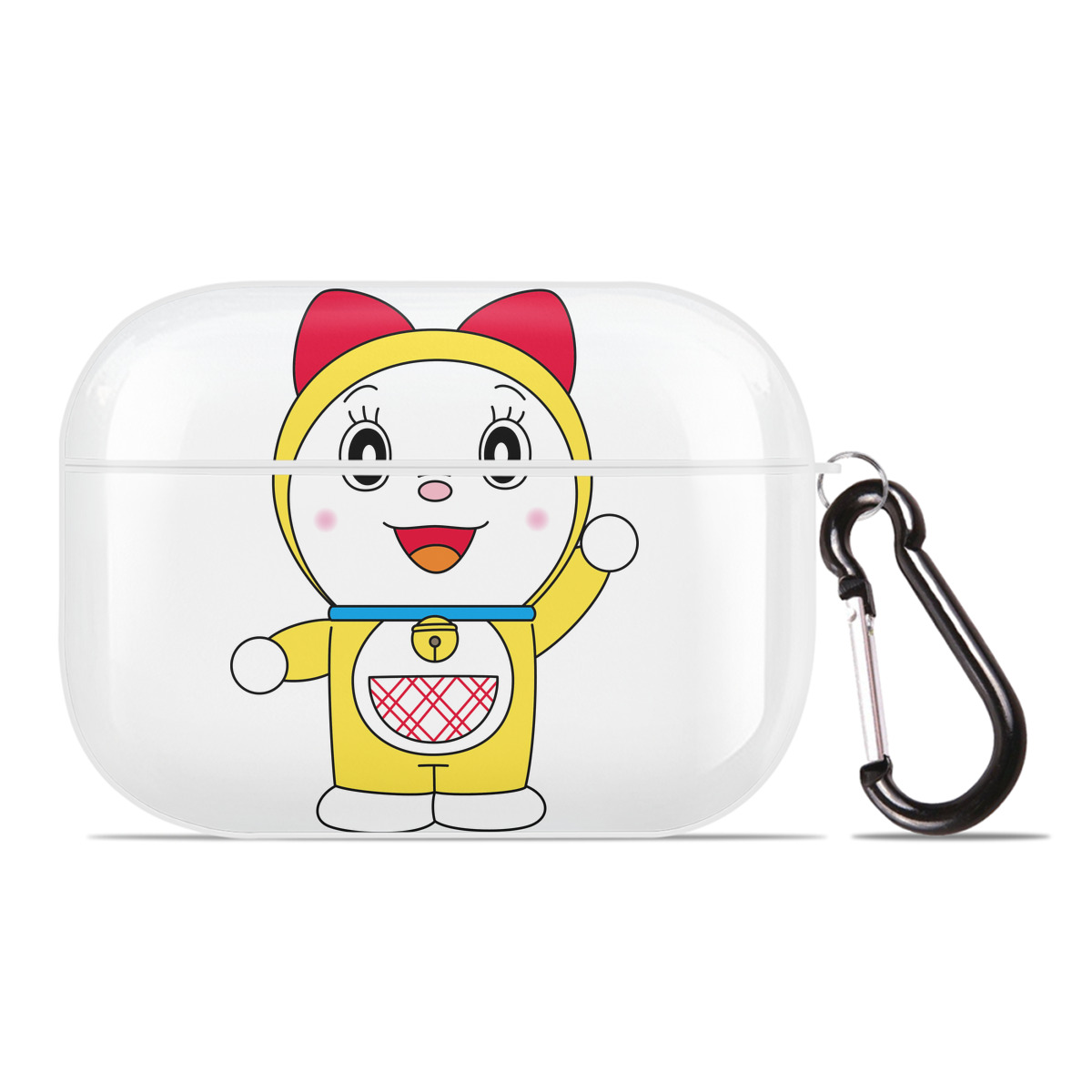 （画像用） ドラえもん ドラミ Doraemon Dorami 【AirPods Pro用】ハードシェル保護ケース 耐衝撃・防指紋・カラビナ付き商品仕様