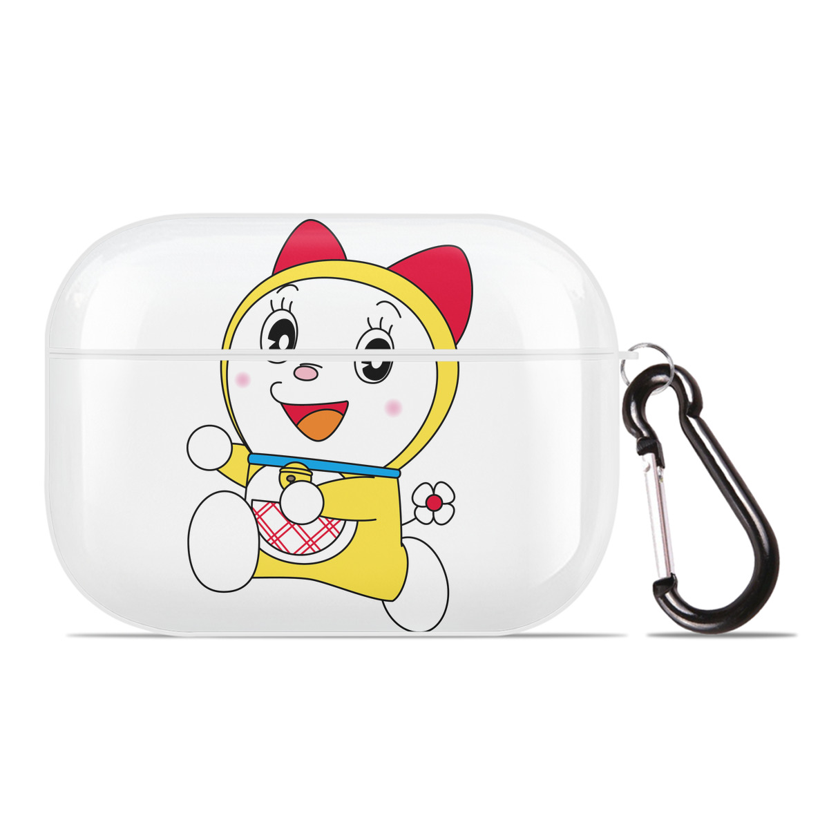 （画像用） ドラえもん ドラミ Doraemon Dorami 【AirPods Pro用】ハードシェル保護ケース 耐衝撃・防指紋・カラビナ付き商品仕様