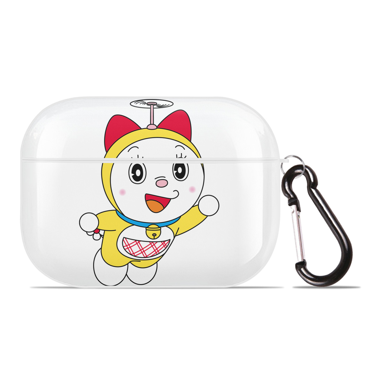 （画像用） ドラえもん ドラミ Doraemon Dorami 【AirPods Pro用】ハードシェル保護ケース 耐衝撃・防指紋・カラビナ付き商品仕様