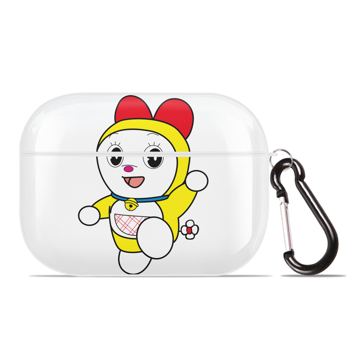（画像用） ドラえもん ドラミ Doraemon Dorami 【AirPods Pro用】ハードシェル保護ケース 耐衝撃・防指紋・カラビナ付き商品仕様