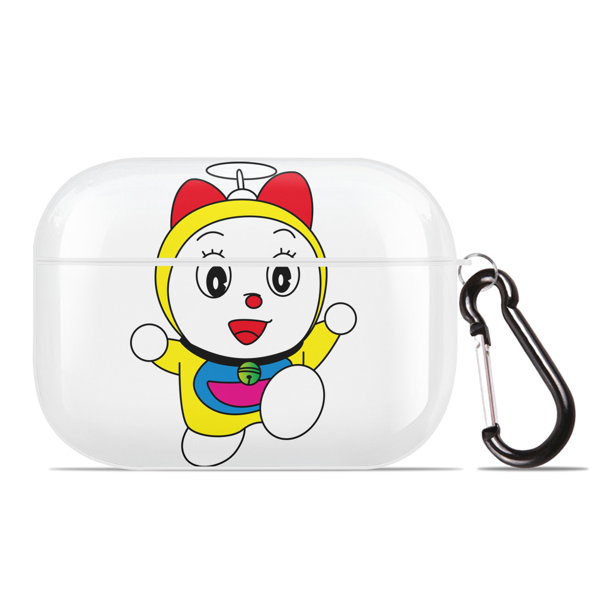 （画像用） ドラえもん ドラミ Doraemon Dorami 【AirPods Pro用】ハードシェル保護ケース 耐衝撃・防指紋・カラビナ付き商品仕様
