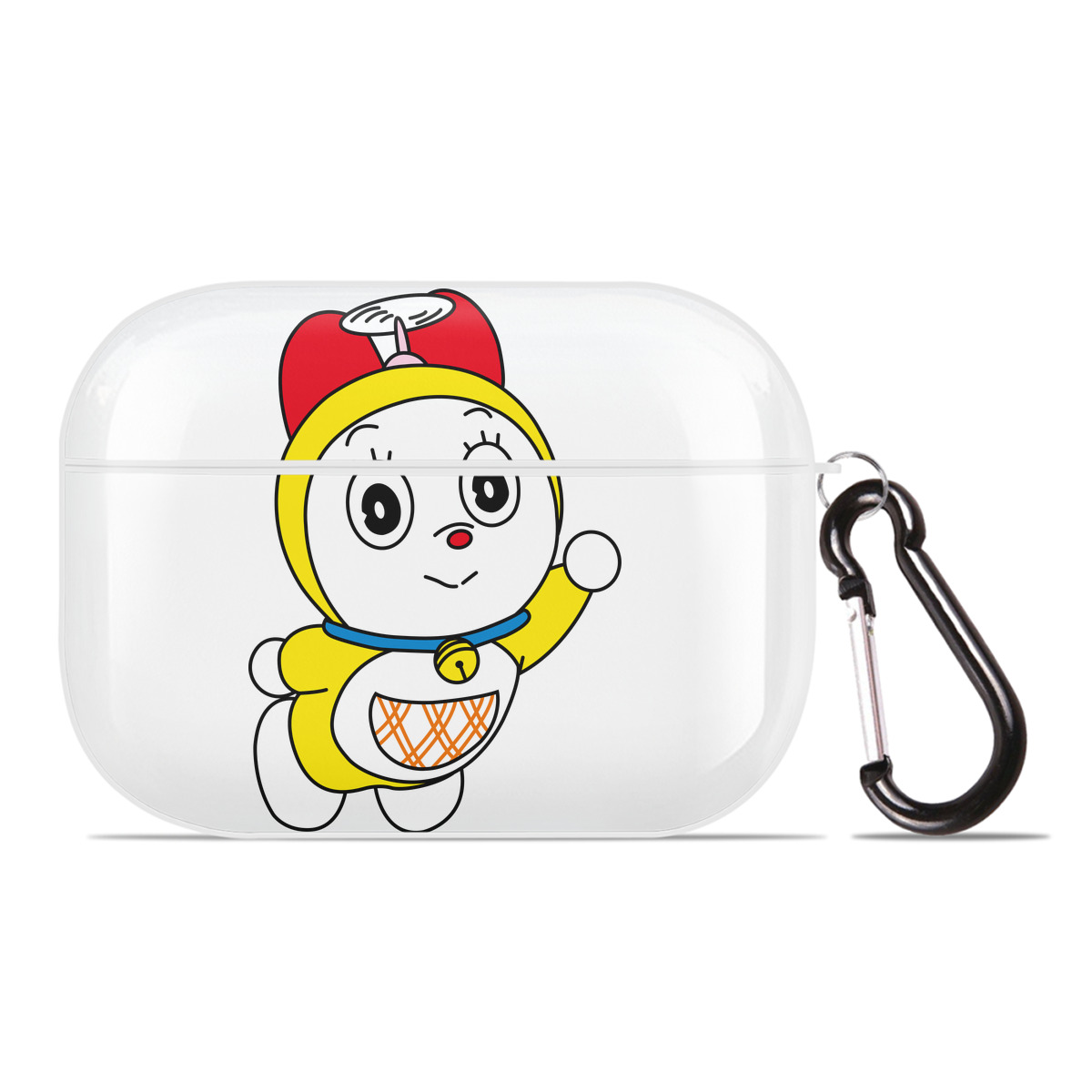 （画像用） ドラえもん ドラミ Doraemon Dorami 【AirPods Pro用】ハードシェル保護ケース 耐衝撃・防指紋・カラビナ付き商品仕様