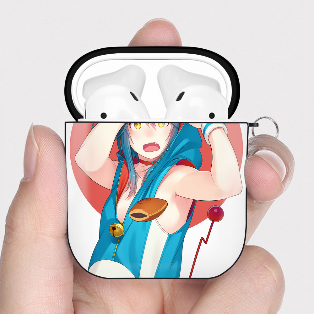 （画像用） ドラえもん Doraemon AirPods 第2世代保護ケース ハードシェル ブラック 耐衝撃・防指紋・カラビナ付き