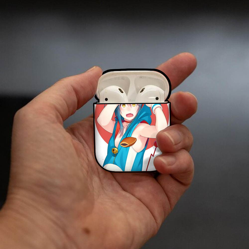 ドラえもん Doraemon AirPods 第2世代保護ケース ハードシェル ブラック 耐衝撃・防指紋・カラビナ付き