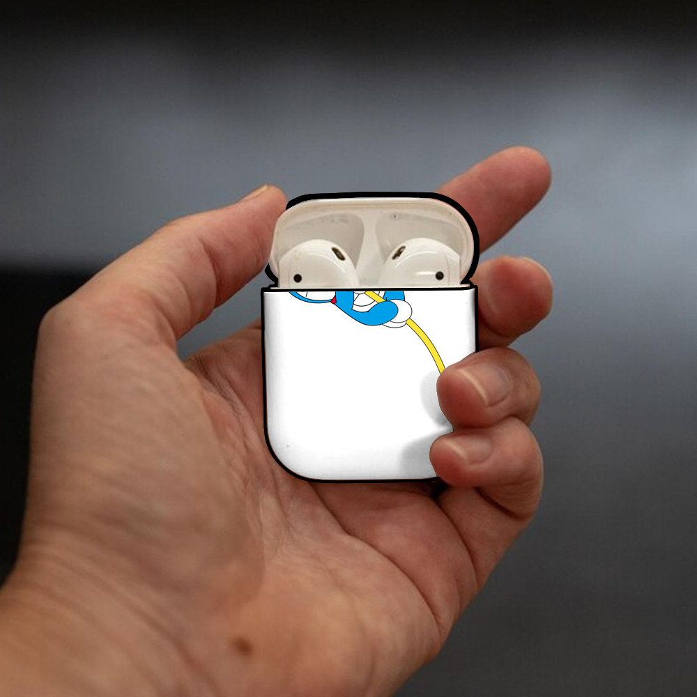 ドラえもん Doraemon AirPods 第2世代保護ケース ハードシェル ブラック 耐衝撃・防指紋・カラビナ付き