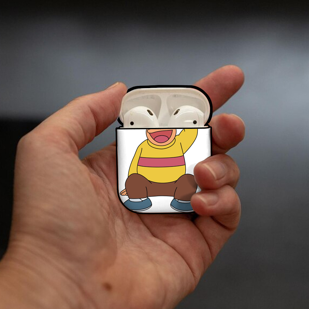 ドラえもん 剛田武 Doraemon Gouta Takeshi AirPods 第2世代保護ケース ハードシェル ブラック 耐衝撃・防指紋・カラビナ付き