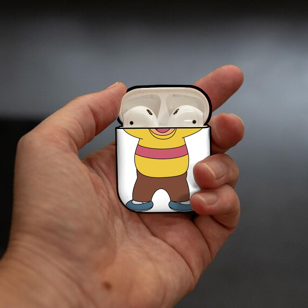 ドラえもん 剛田武 Doraemon Gouta Takeshi AirPods 第2世代保護ケース ハードシェル ブラック 耐衝撃・防指紋・カラビナ付き