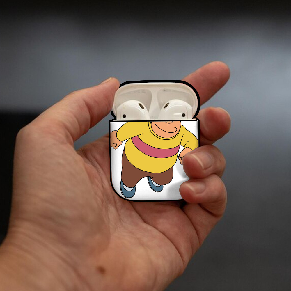 ドラえもん 剛田武 Doraemon Gouta Takeshi AirPods 第2世代保護ケース ハードシェル ブラック 耐衝撃・防指紋・カラビナ付き