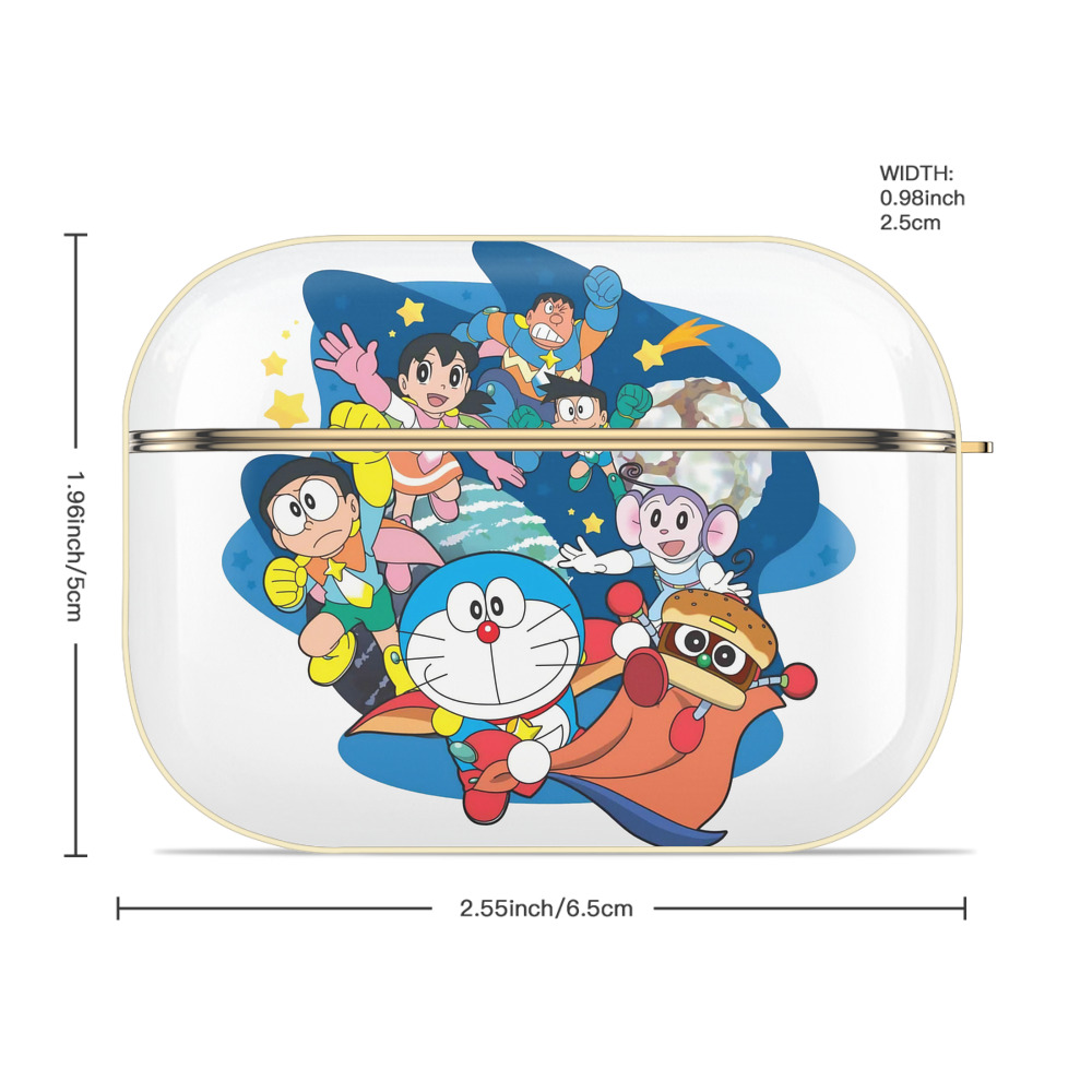 ドラえもん Doraemon 【AirPods Pro用】ハードシェル保護ケース｜耐衝撃・防指紋・カラビナ付き商品仕様