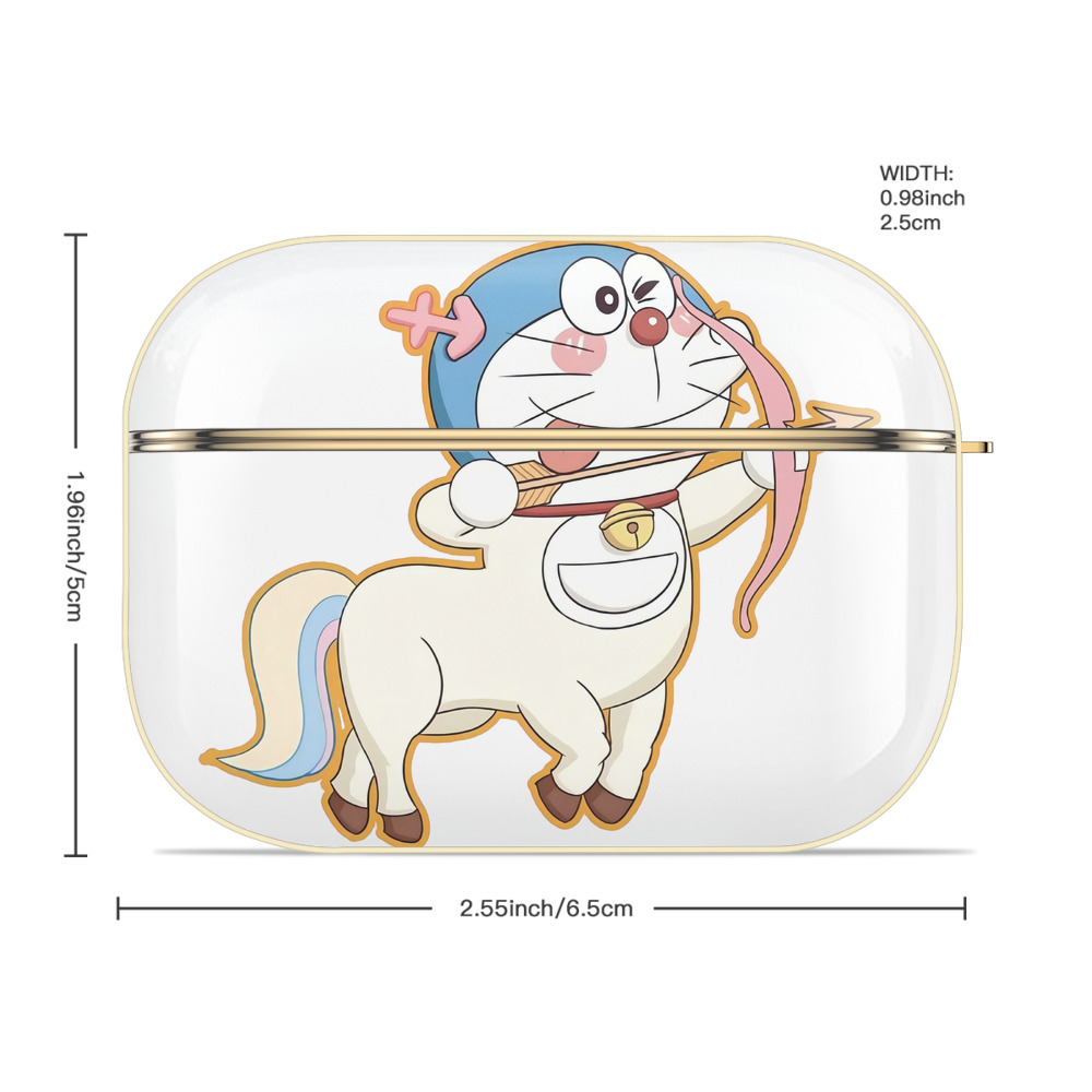 ドラえもん Doraemon 【AirPods Pro用】ハードシェル保護ケース｜耐衝撃・防指紋・カラビナ付き商品仕様