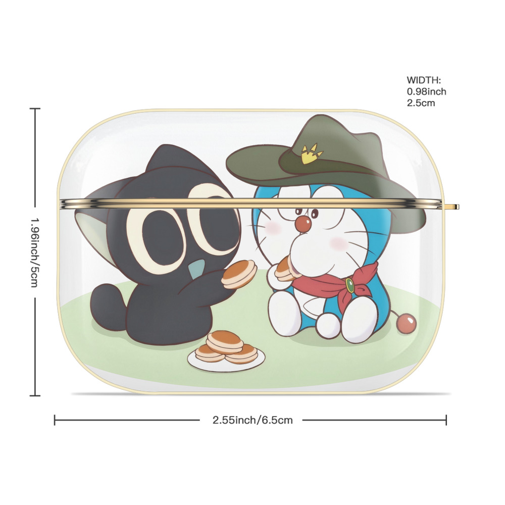 ドラえもん Doraemon 【AirPods Pro用】ハードシェル保護ケース｜耐衝撃・防指紋・カラビナ付き商品仕様