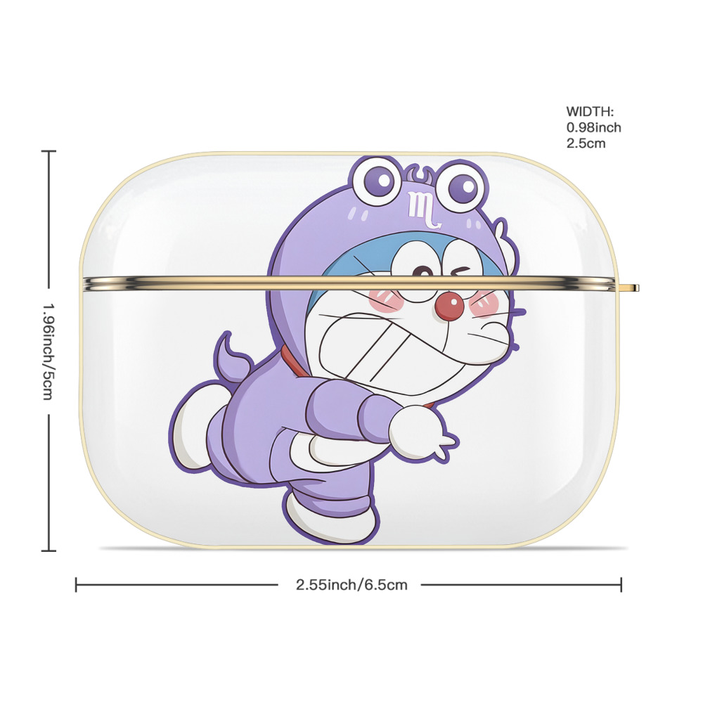ドラえもん Doraemon 【AirPods Pro用】ハードシェル保護ケース｜耐衝撃・防指紋・カラビナ付き商品仕様