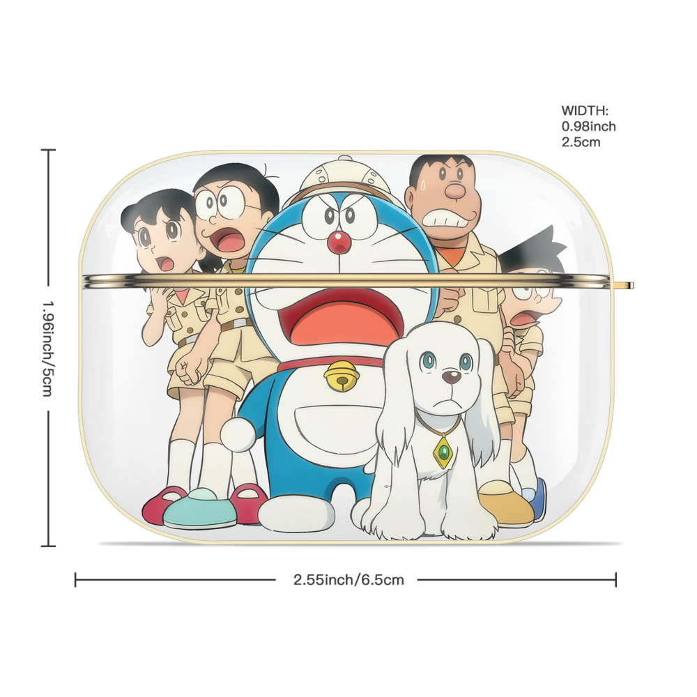 ドラえもん Doraemon 【AirPods Pro用】ハードシェル保護ケース｜耐衝撃・防指紋・カラビナ付き商品仕様