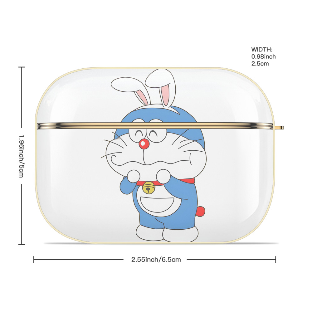 ドラえもん Doraemon 【AirPods Pro用】ハードシェル保護ケース｜耐衝撃・防指紋・カラビナ付き商品仕様