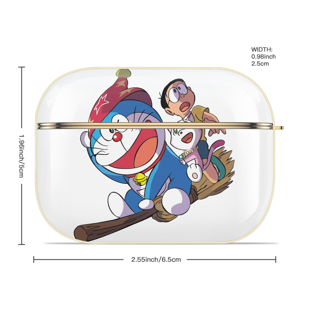 ドラえもん Doraemon 【AirPods Pro用】ハードシェル保護ケース｜耐衝撃・防指紋・カラビナ付き商品仕様