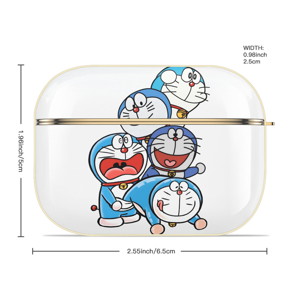 ドラえもん Doraemon 【AirPods Pro用】ハードシェル保護ケース｜耐衝撃・防指紋・カラビナ付き商品仕様