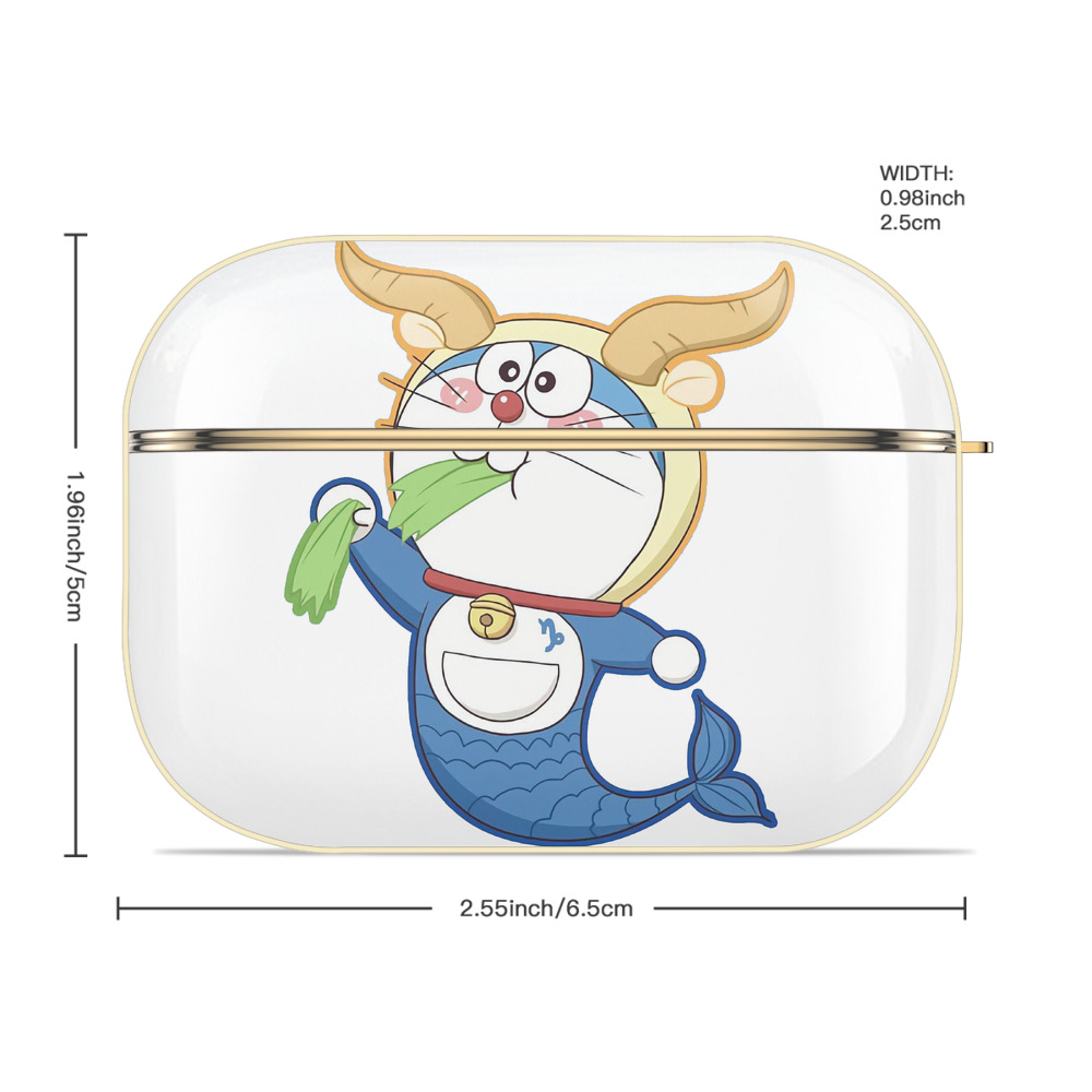 ドラえもん Doraemon 【AirPods Pro用】ハードシェル保護ケース｜耐衝撃・防指紋・カラビナ付き商品仕様