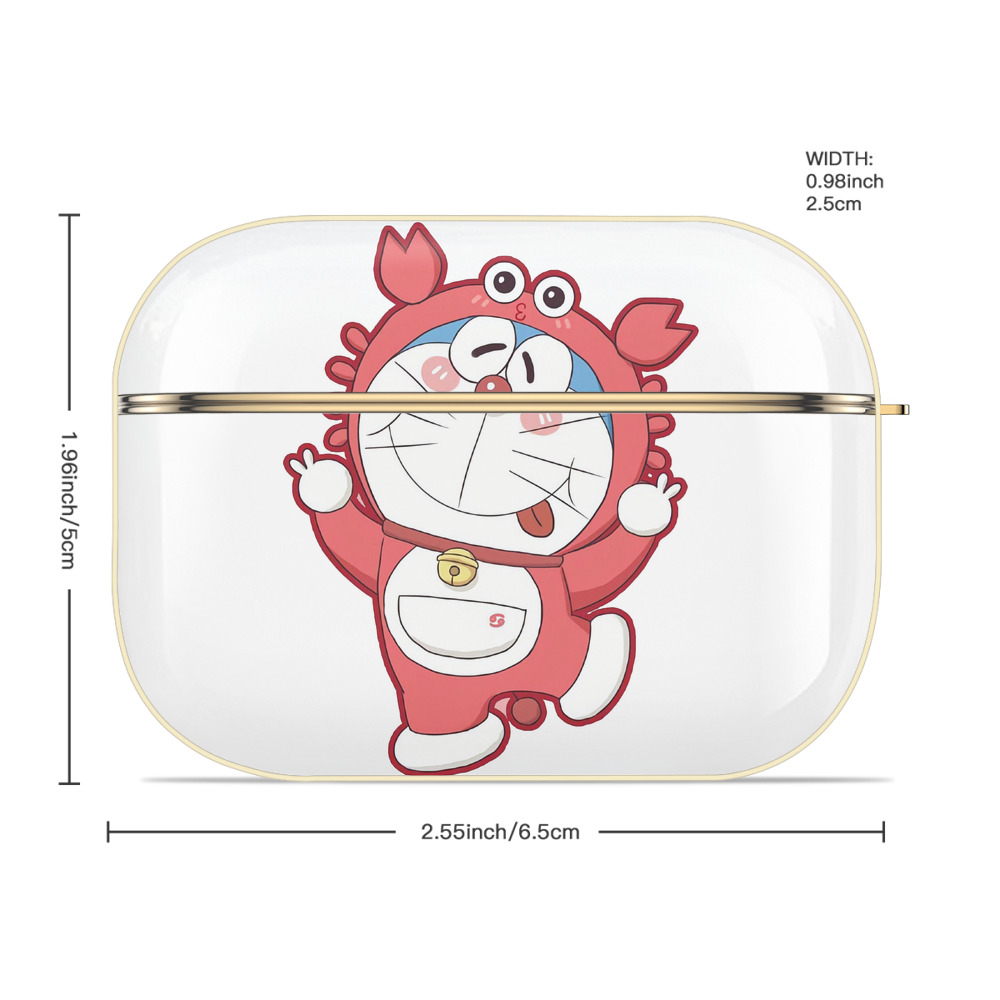 ドラえもん Doraemon 【AirPods Pro用】ハードシェル保護ケース｜耐衝撃・防指紋・カラビナ付き商品仕様
