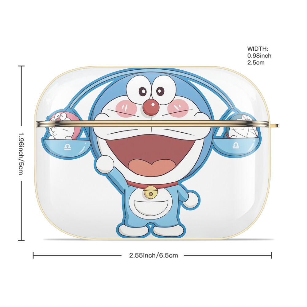 ドラえもん Doraemon 【AirPods Pro用】ハードシェル保護ケース｜耐衝撃・防指紋・カラビナ付き商品仕様